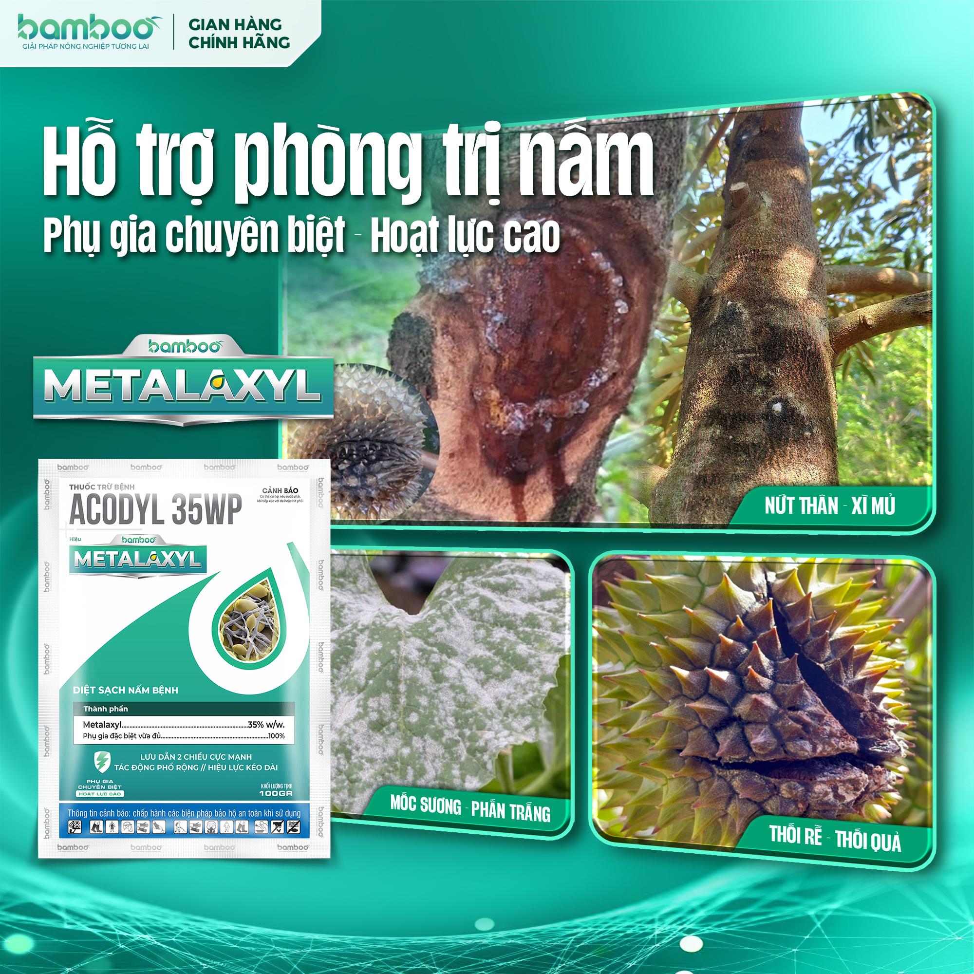 BAMBOO METALAXYL – Thuốc phòng trị bệnh thối rễ và các bệnh do nấm