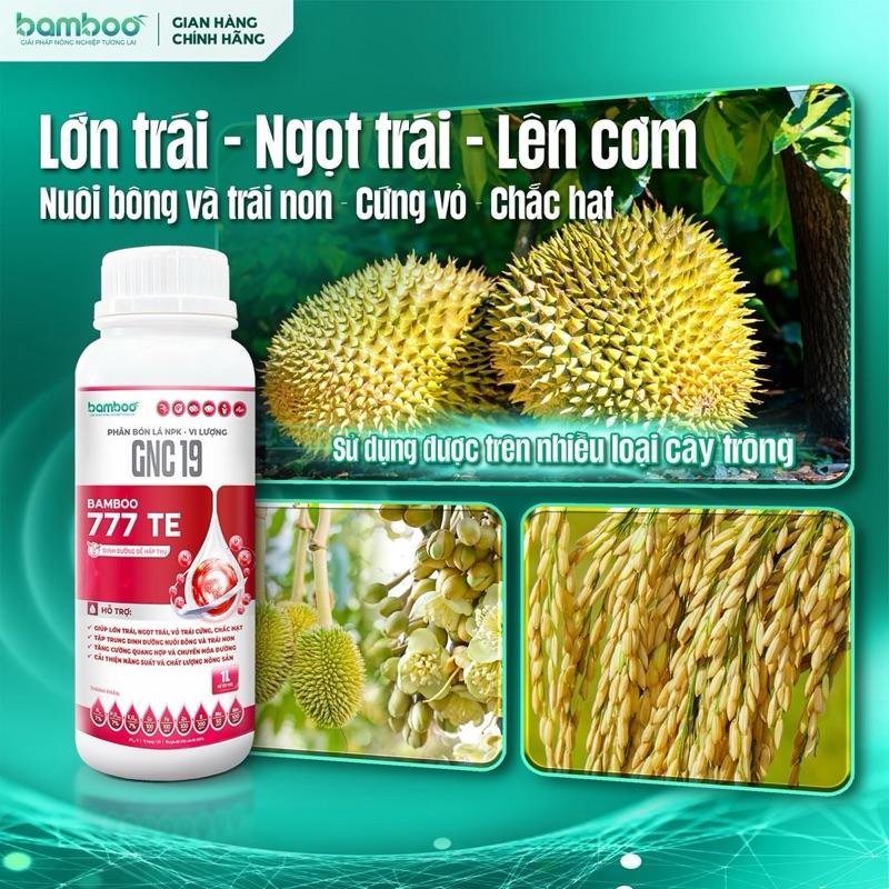 Bamboo 777 TE - Hỗ trợ Lớn Trái Ngọt Trái Lên Cơm - Phân Bón Dạng Nước Cao Cấp - Tăng Sinh Trưởng Phát Triển Cân Đối - Ngọt Thơm Màu Sắc Đẹp